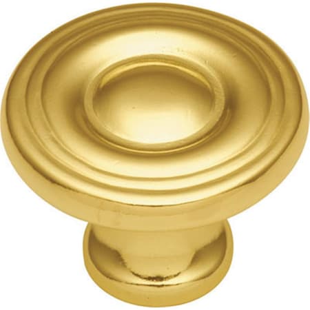 Hd Conquest 1.18 in. Cabinet Knob- Polished Brass BWP14402 03
